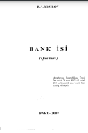 BANK İŞİ (Qısa kurs)